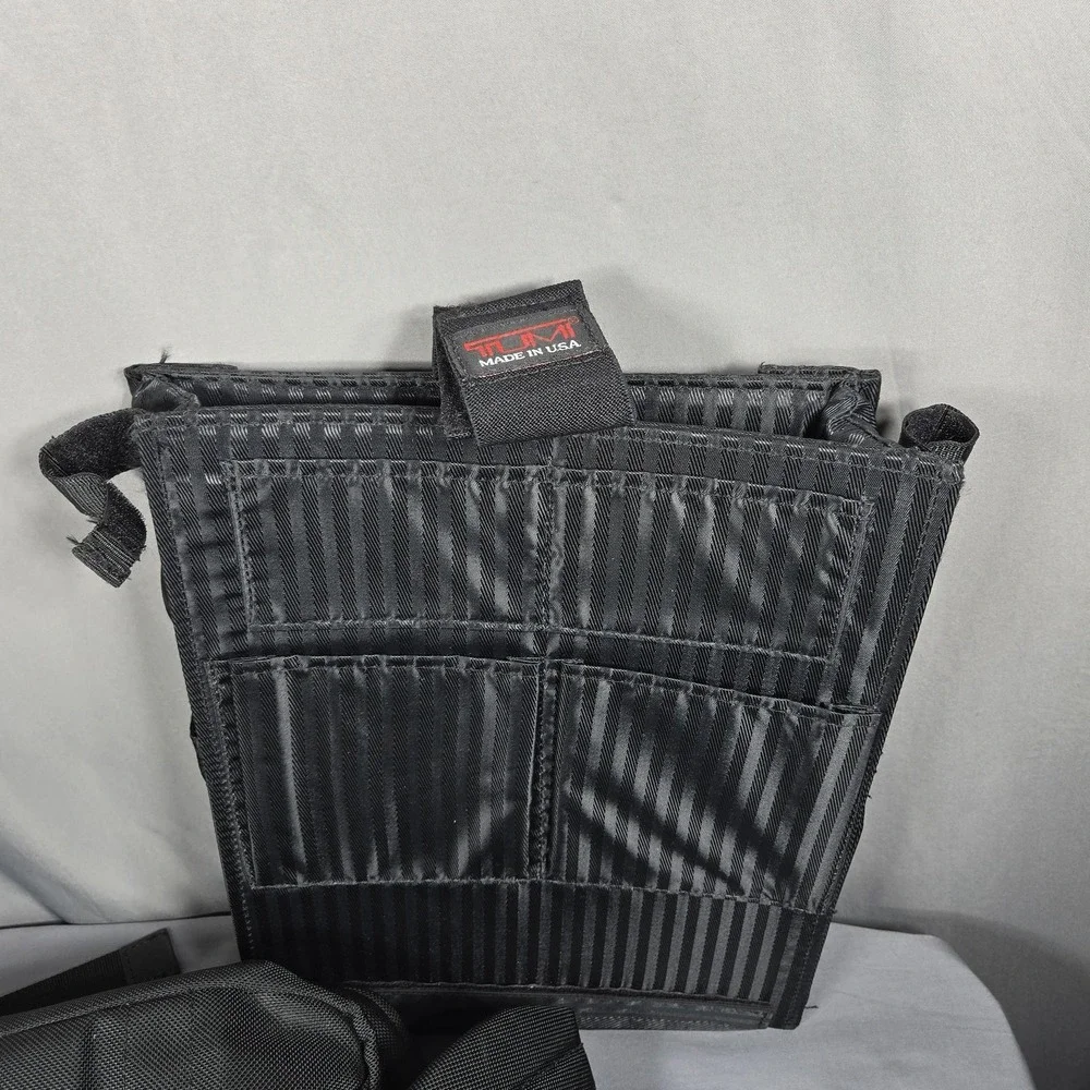 Vintage Tumi Alpha Backpack Black Ballistic Nylon Business Travel Organizer USA